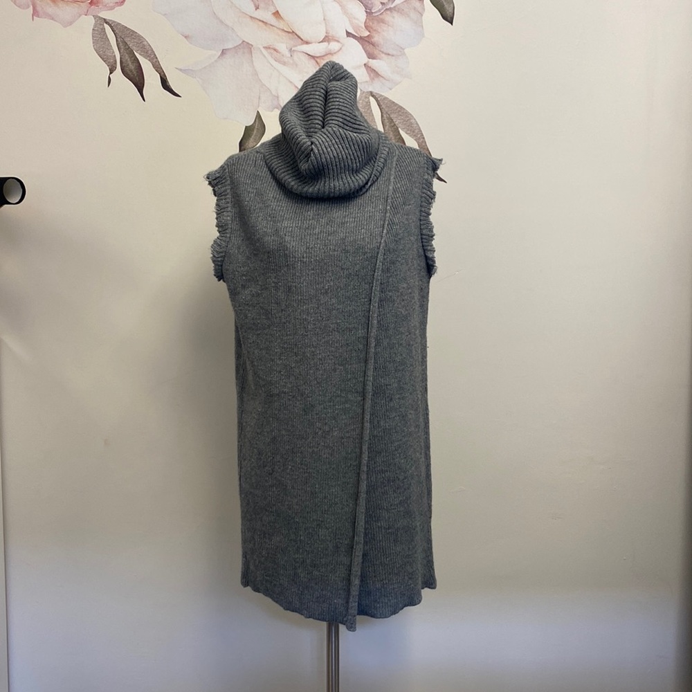 Sarah Pacini 🇮🇹 Sleeveless Sweater Dress with Asymmetrical Cut